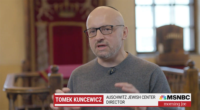MSNBC Morning Joe segment featuring AJCF & Poland Director Tomek Kuncewicz
